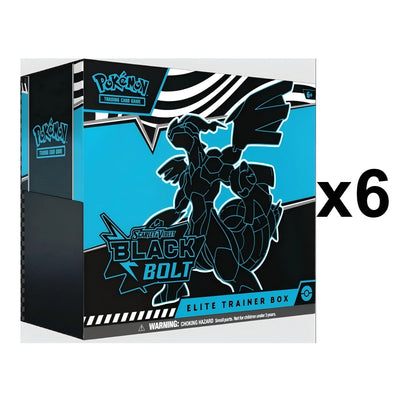 Pokemon Black Bolt SV10.5 Elite Trainer Box [x6] Sealed Case