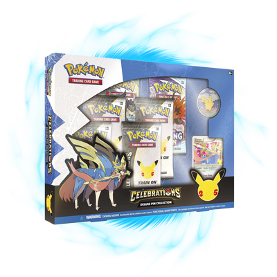 new Celebrations Zacian Collection Box