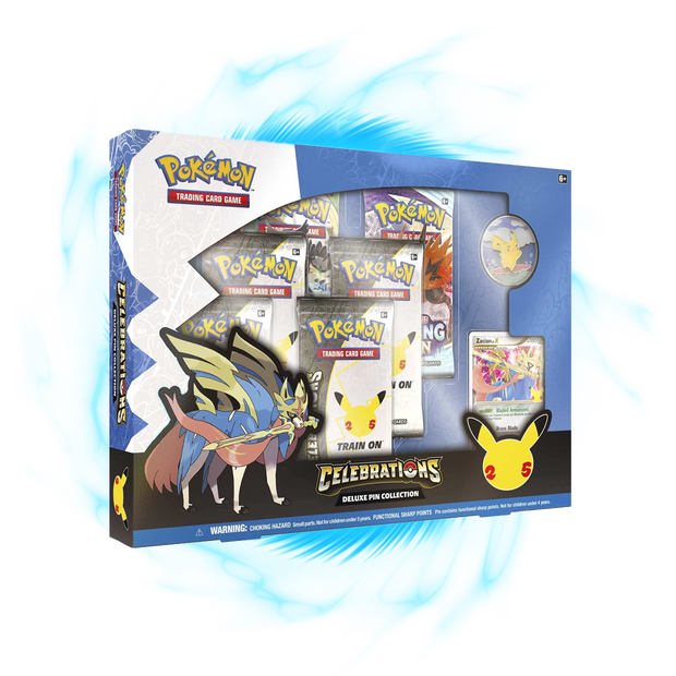 new Celebrations Zacian Collection Box